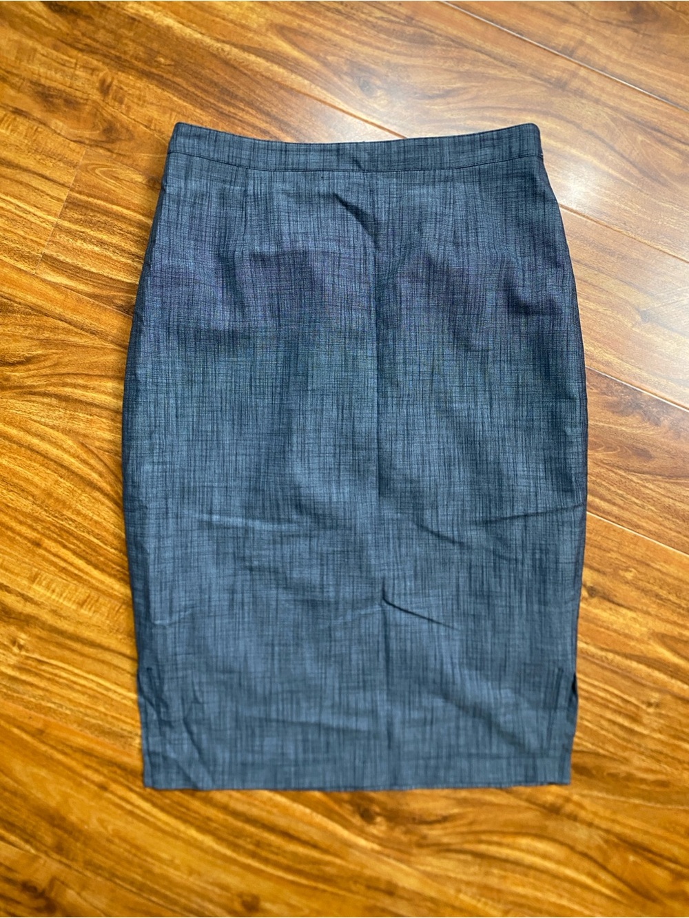 Halogen Womens Heathered Blue Pencil Skirt Size 8 Classic Corporatecore Preppy